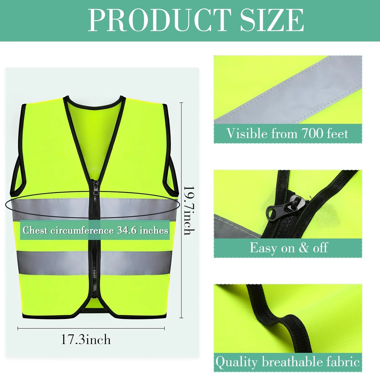 یونییتایپ 10 جلیقه ایمنی کودکانه، جلیقه بازتابنده دید بالا برای کودکان، جلیقه ساخت و ساز کودکان برای دوچرخه سواری و دویدن یونییتایپ 10 جلیقه ایمنی کودکانه، جلیقه بازتابنده دید بالا برای کودکان، جلیقه ساخت و ساز کودکان برای دوچرخه سواری و دویدن