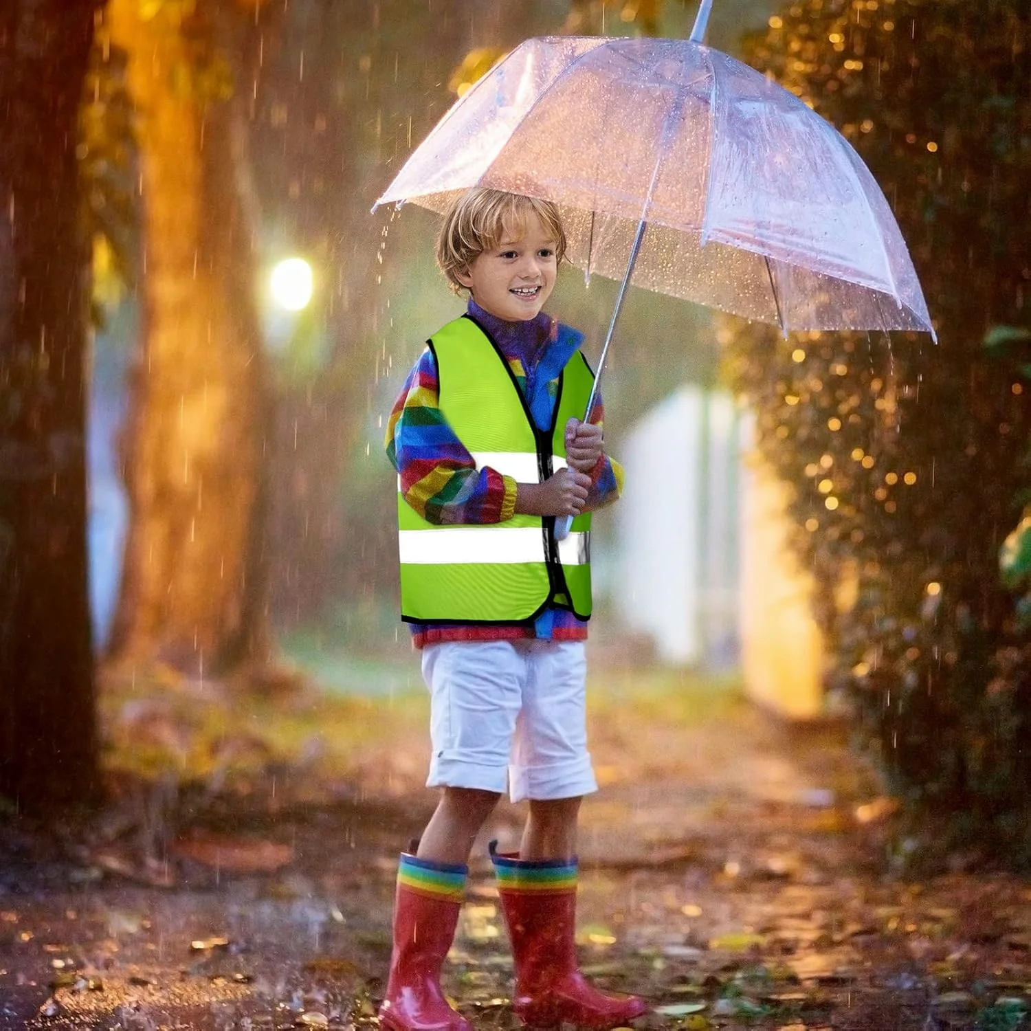 یونییتایپ 10 جلیقه ایمنی کودکانه، جلیقه بازتابنده دید بالا برای کودکان، جلیقه ساخت و ساز کودکان برای دوچرخه سواری و دویدن یونییتایپ 10 جلیقه ایمنی کودکانه، جلیقه بازتابنده دید بالا برای کودکان، جلیقه ساخت و ساز کودکان برای دوچرخه سواری و دویدن