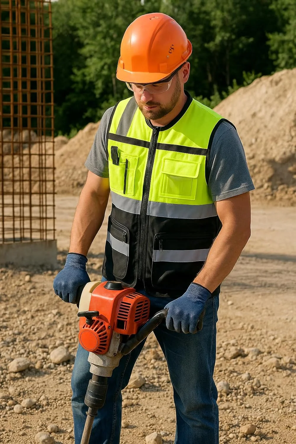 جلیقه دید بالا با جیب، جلیقه های دید بالا، جلیقه بازتابنده، جلیقه ایمنی دید بالا، تجهیزات حفاظت فردی دید بالا با جیب، مناسب برای ساخت و ساز، کنار جاده و استفاده در فضای باز