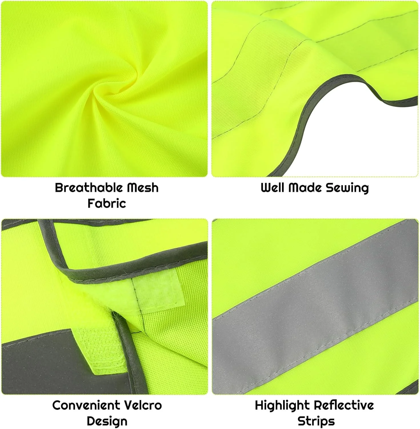 فیرتینک 2 عدد جلیقه دید بالا برای کودکان، جلیقه بازتابنده دید بالا کودکان، جلیقه های دید بالا، جلیقه های ایمنی دید بالا، ژاکت دید بالا با نوارهای بازتابنده برای کودکان در فضای باز