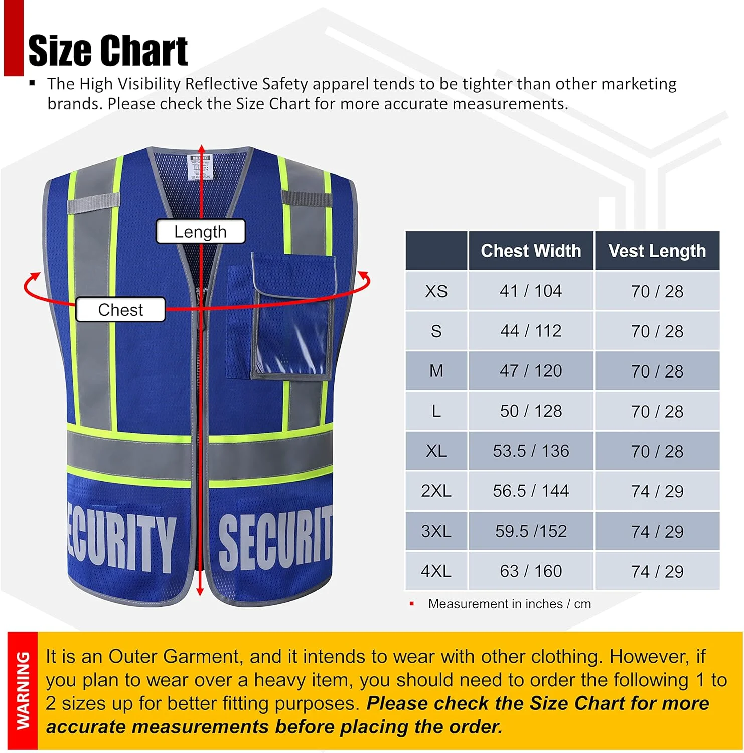 جلیقه بازتابنده یکسره HATAUNKI برای بزرگسالان، طرح رترو