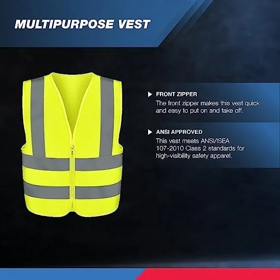 SAFETY VESTS LARGE SIZES 4XL-6XL
