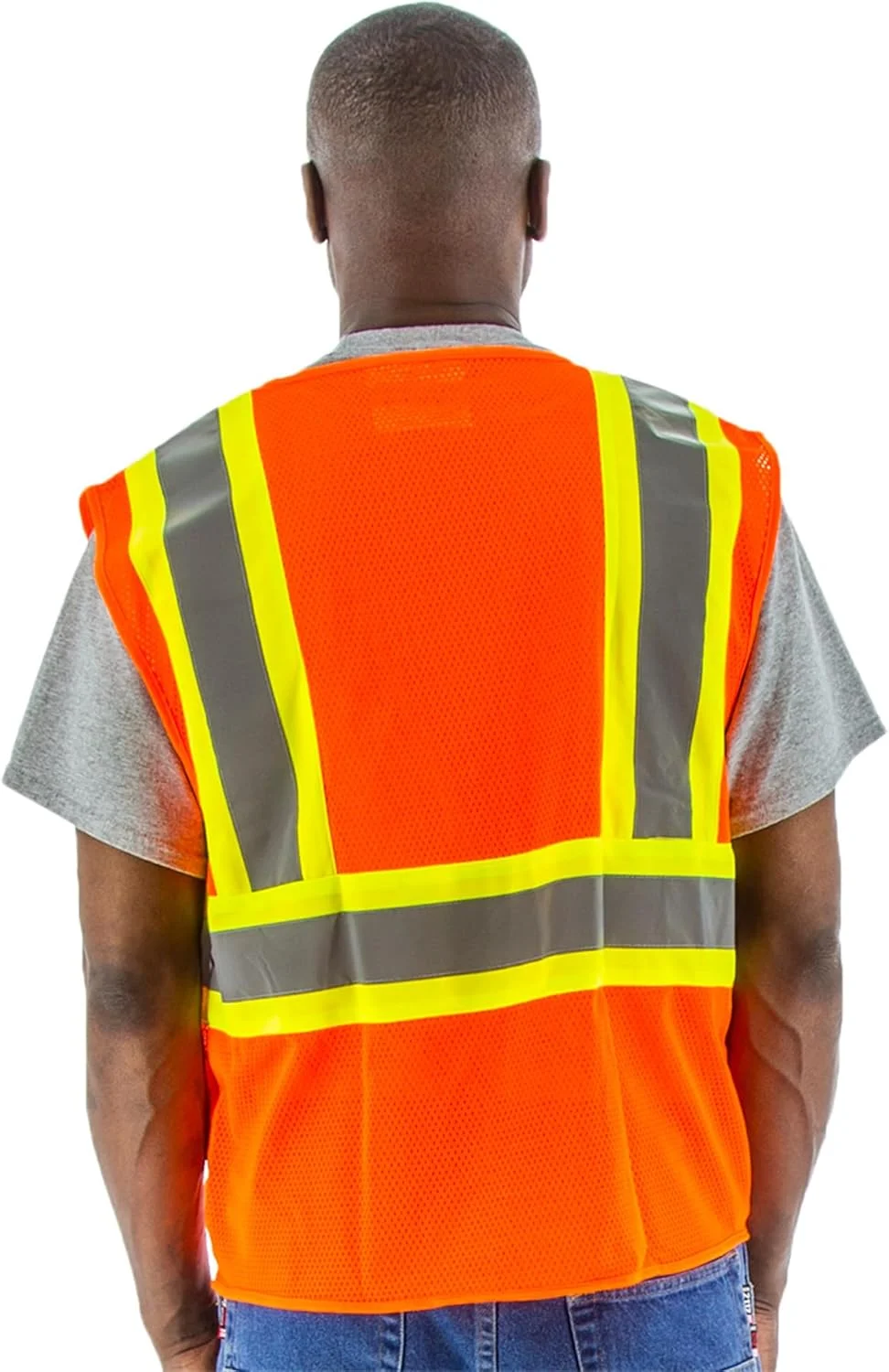 جلیقه توری دید بالا مجستیک یونی‌سکس با نوار نقطه‌ای