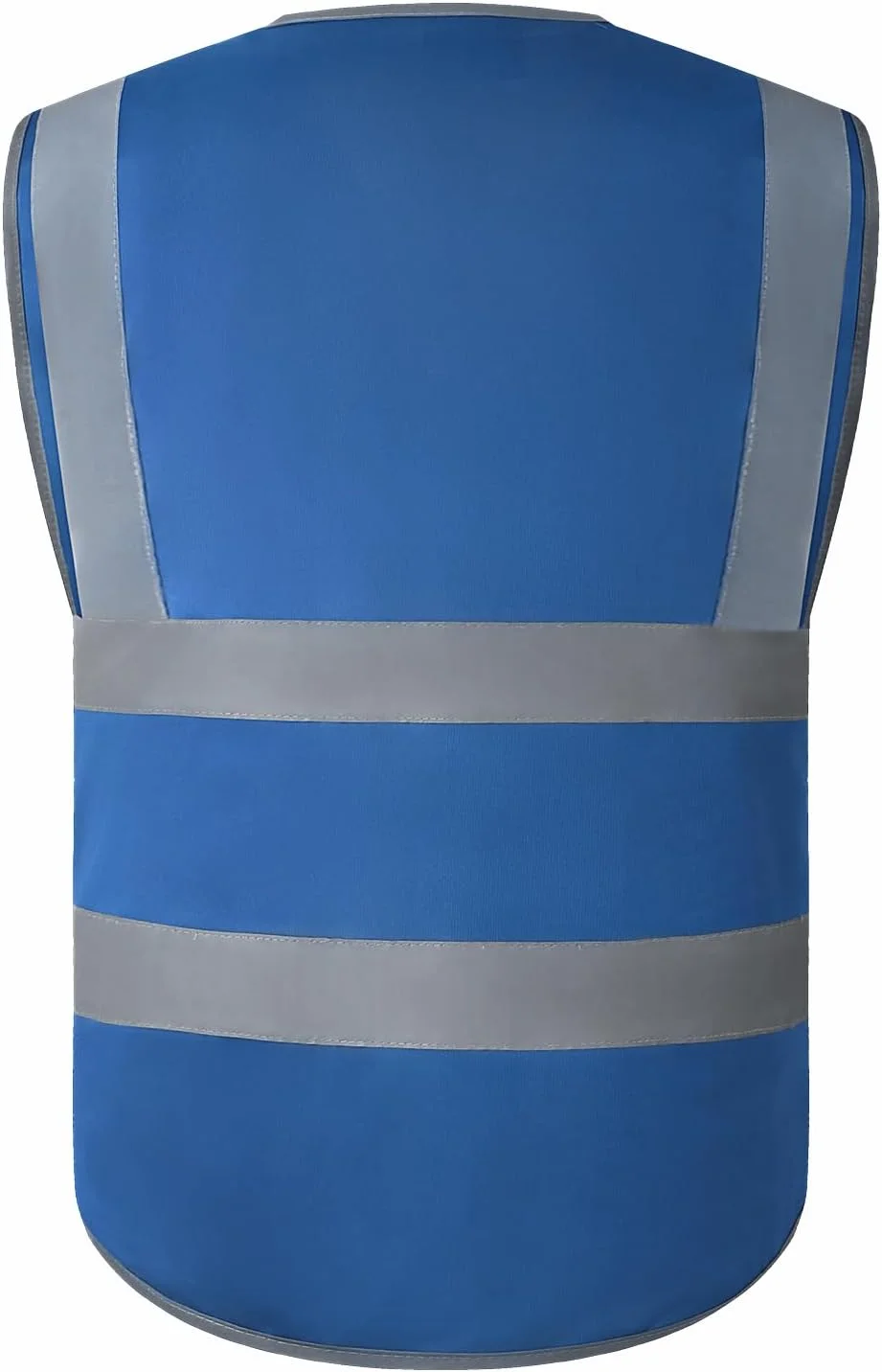 جلیقه ایمنی بازتابنده دید بالا کلاس 2 شیاکه با 8 جیب، مناسب برای کارگران ساختمانی، دویدن و دوچرخه سواری (بزرگ، صورتی)