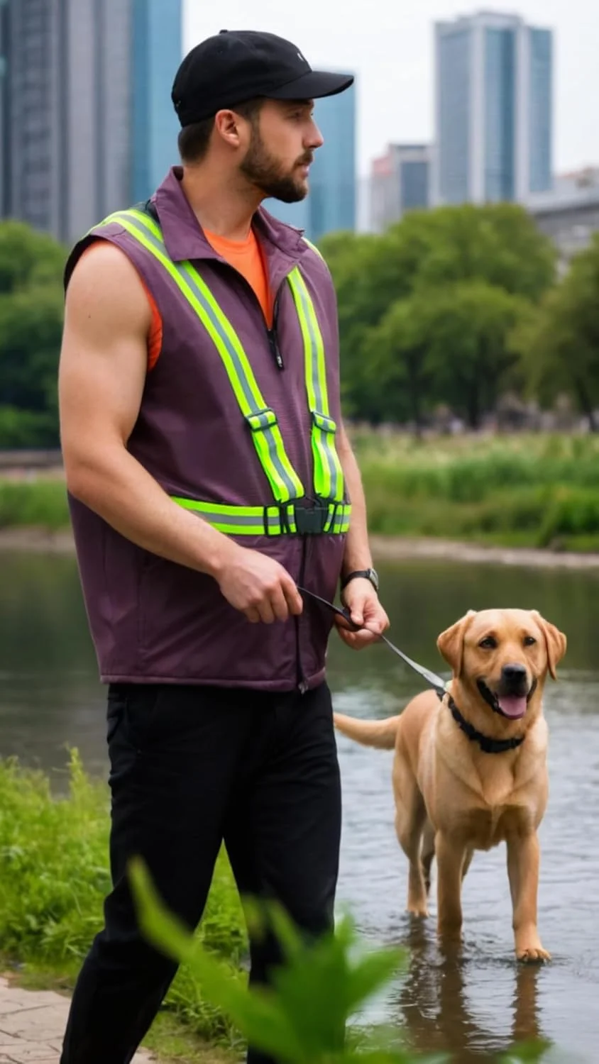 جلیقه ایمنی بازتابنده دوچرخه: مناسب ساخت و ساز، ترافیک، دید انبار - ژاکت ایمنی با نوارهای دید بالا برای محافظت بیشتر (1 عدد)