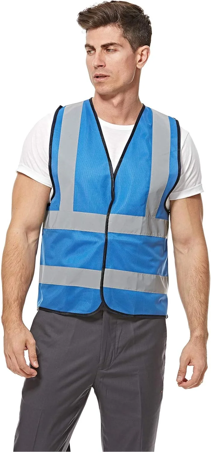 جلیقه ایمنی بازتابنده دید بالا اکلیلی امپریال - آبی