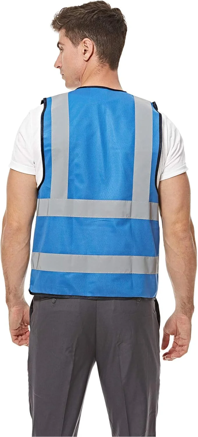 جلیقه ایمنی بازتابنده دید بالا اکلیلی امپریال - آبی