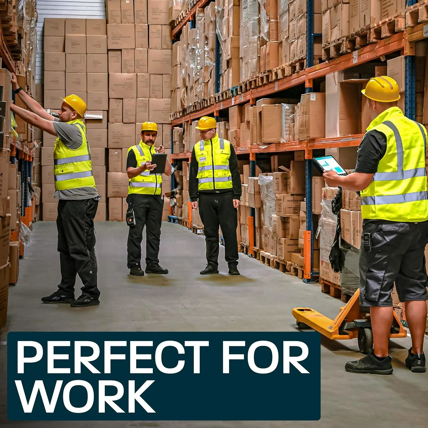 جلیقه دید بالا حرفه ای با جیب و زیپ - دید بسیار بالا - قابل شستشو - مناسب برای همه