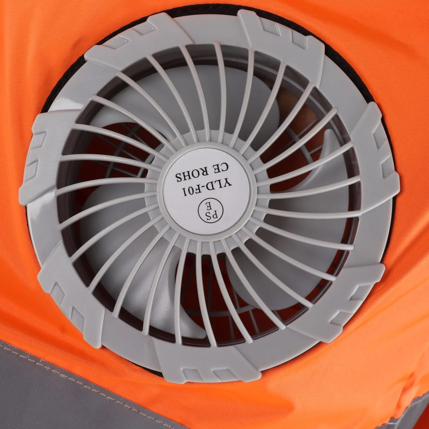 جلیقه خنک کننده BROLEO، جلیقه ایمنی، جلیقه یخی تهویه مطبوع با 2 فن، نوار بازتابنده، جلیقه خنک کننده شخصی برای کار در هوای گرم، دویدن، آشپزی، ماهیگیری