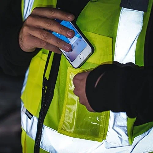 جلیقه ایمنی سالزمن 3M - جلیقه بازتابنده با دید بالا با جیب های متعدد - ساخته شده با مواد بازتابنده 3M