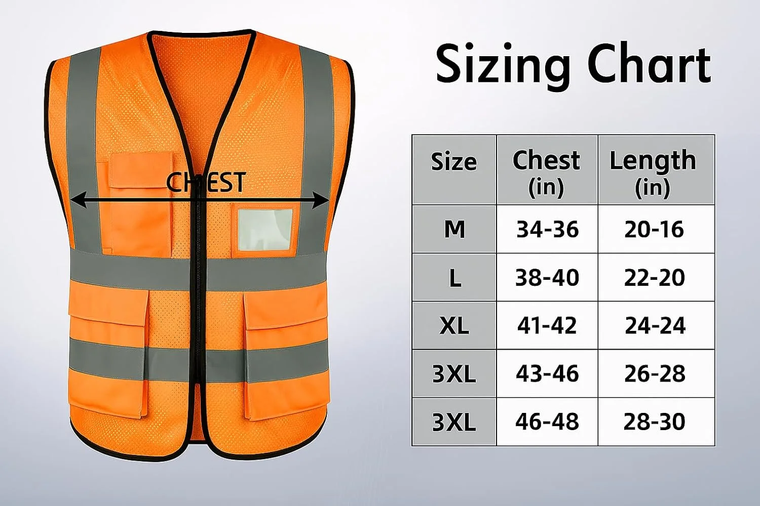 جلیقه ایمنی دید بالا با جیب - جلیقه های بازتابنده برای ساخت و ساز و کار در فضای باز، توری سبک وزن و بادوام
