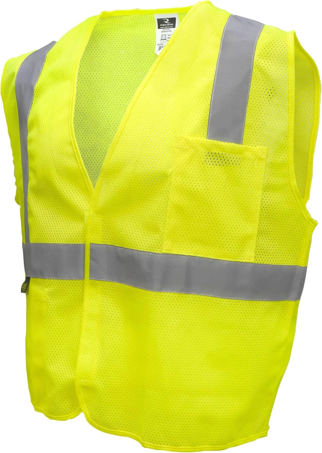 جلیقه ایمنی توری کلاس 2 Radians SV2GM3X، سبز، 3X بزرگ