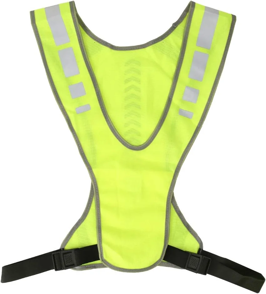 جلیقه دویدن شبانه fegayu، جلیقه ایمنی بازتابنده، جلیقه با چراغ LED برای دوچرخه سواری در فضای باز