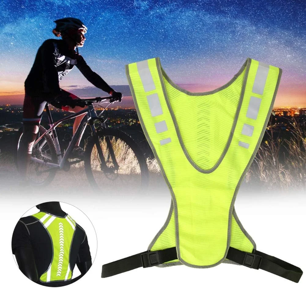 جلیقه دویدن شبانه fegayu، جلیقه ایمنی بازتابنده، جلیقه با چراغ LED برای دوچرخه سواری در فضای باز جلیقه دویدن شبانه fegayu، جلیقه ایمنی بازتابنده، جلیقه با چراغ LED برای دوچرخه سواری در فضای باز