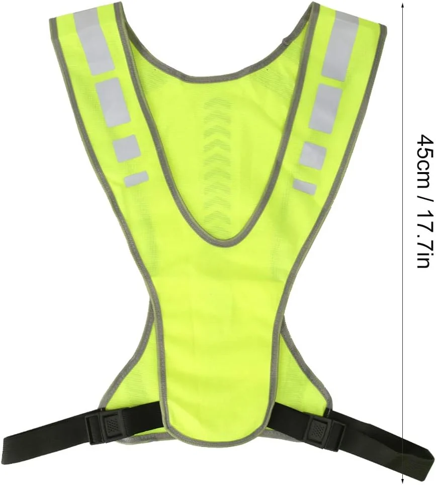 جلیقه دویدن شبانه fegayu، جلیقه ایمنی بازتابنده، جلیقه با چراغ LED برای دوچرخه سواری در فضای باز جلیقه دویدن شبانه fegayu، جلیقه ایمنی بازتابنده، جلیقه با چراغ LED برای دوچرخه سواری در فضای باز