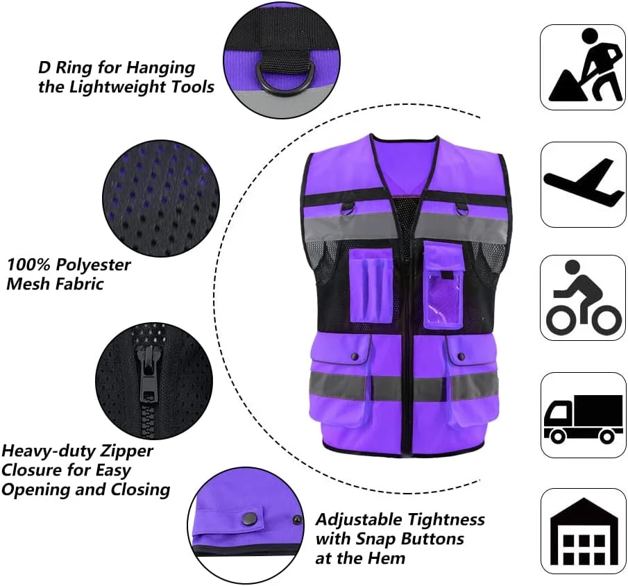 جلیقه ایمنی بزرگسالان OPLERAI مدل Opl6809 (تک عددی)