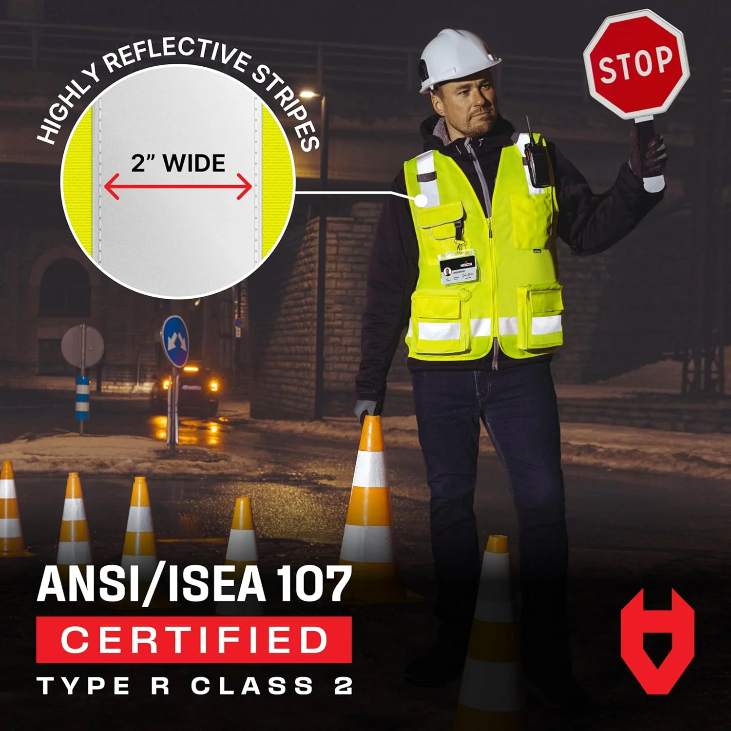 جلیقه ایمنی بازتابنده نور نوکرای