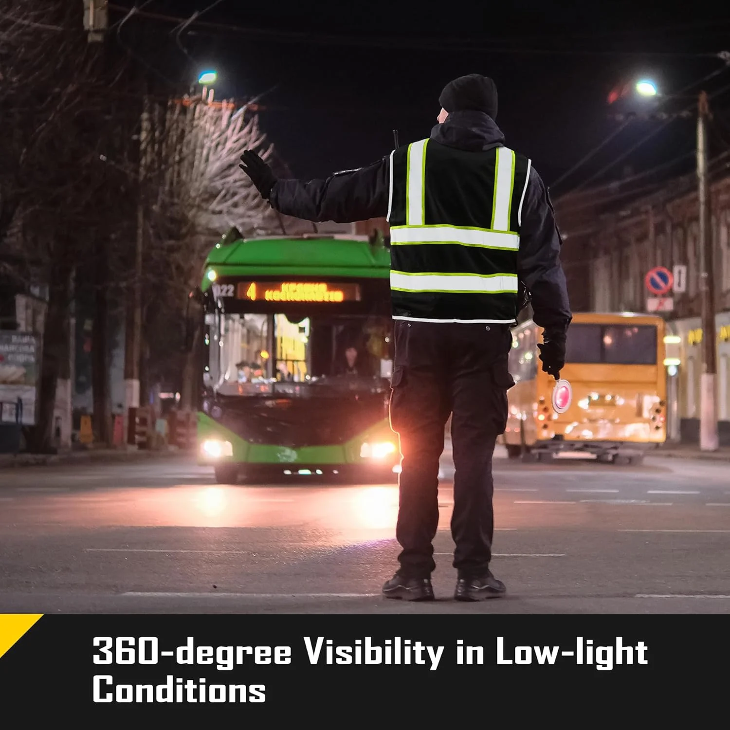 جلیقه ایمنی مشکی COOLJOB با 9 جیب چند منظوره و زیپ جلو، مناسب برای آقایان و بانوان، مطابق با استانداردهای ANSI/ISEA