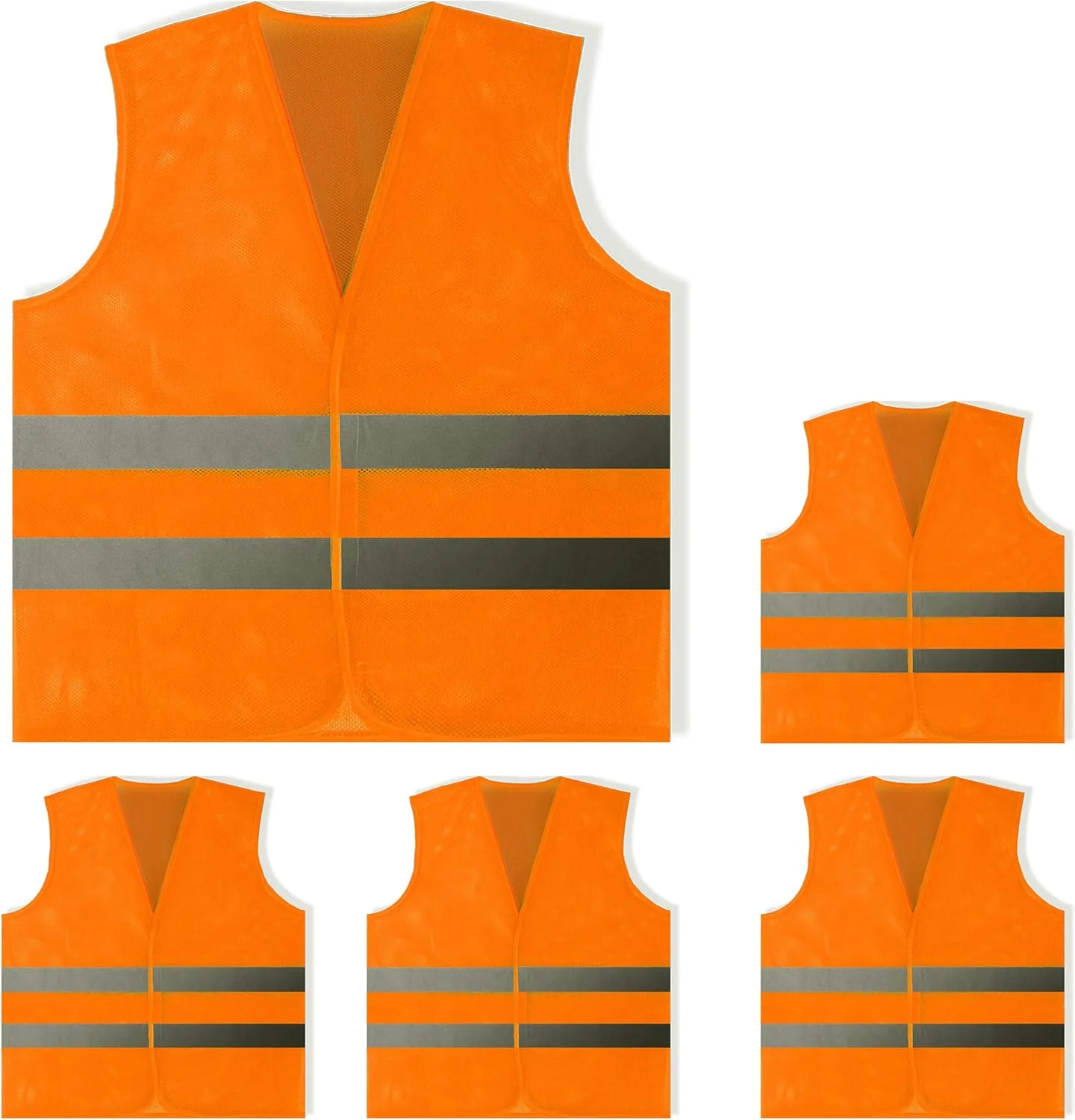 جلیقه ایمنی PeerBasics بسته عمده - بازتابنده دید بالا، مردانه زنانه، توری