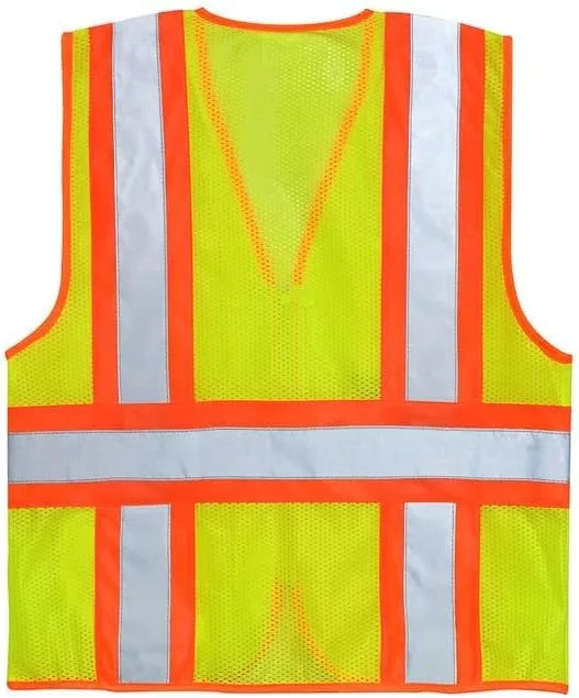 جلیقه ایمنی Remart با جیب های کاربردی و بست زیپی، دید 360 درجه