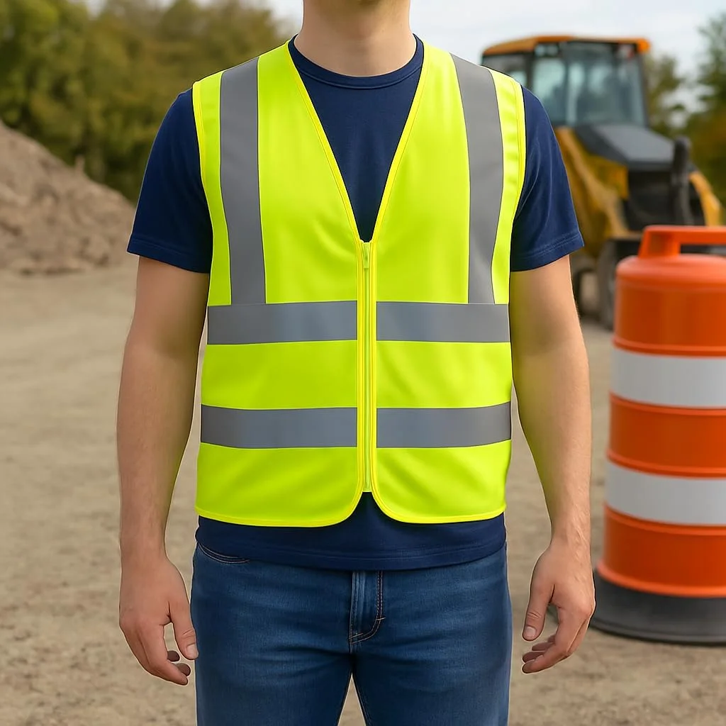 جلیقه شبرنگ فیتو - لباس کار زرد بدون آستین برای ایمنی | تجهیزات بازتابنده با دید بالا برای ساخت و ساز، ترافیک، کار در جاده، فعالیت های خارج از منزل و کار در شب، 30