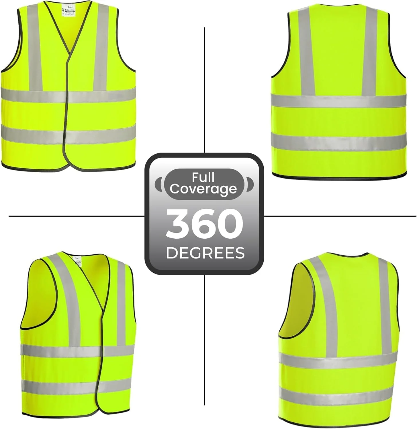 جلیقه ایمنی جلیقه بازتابنده جلیقه قابل تنظیم تجهیزات بازتابنده جلیقه ایمنی کمربند کمری جلیقه ایمنی الاستیک برای پیاده روی در فضای باز، دوچرخه سواری، قدم زدن، موتور سواری و دویدن، سبز، L