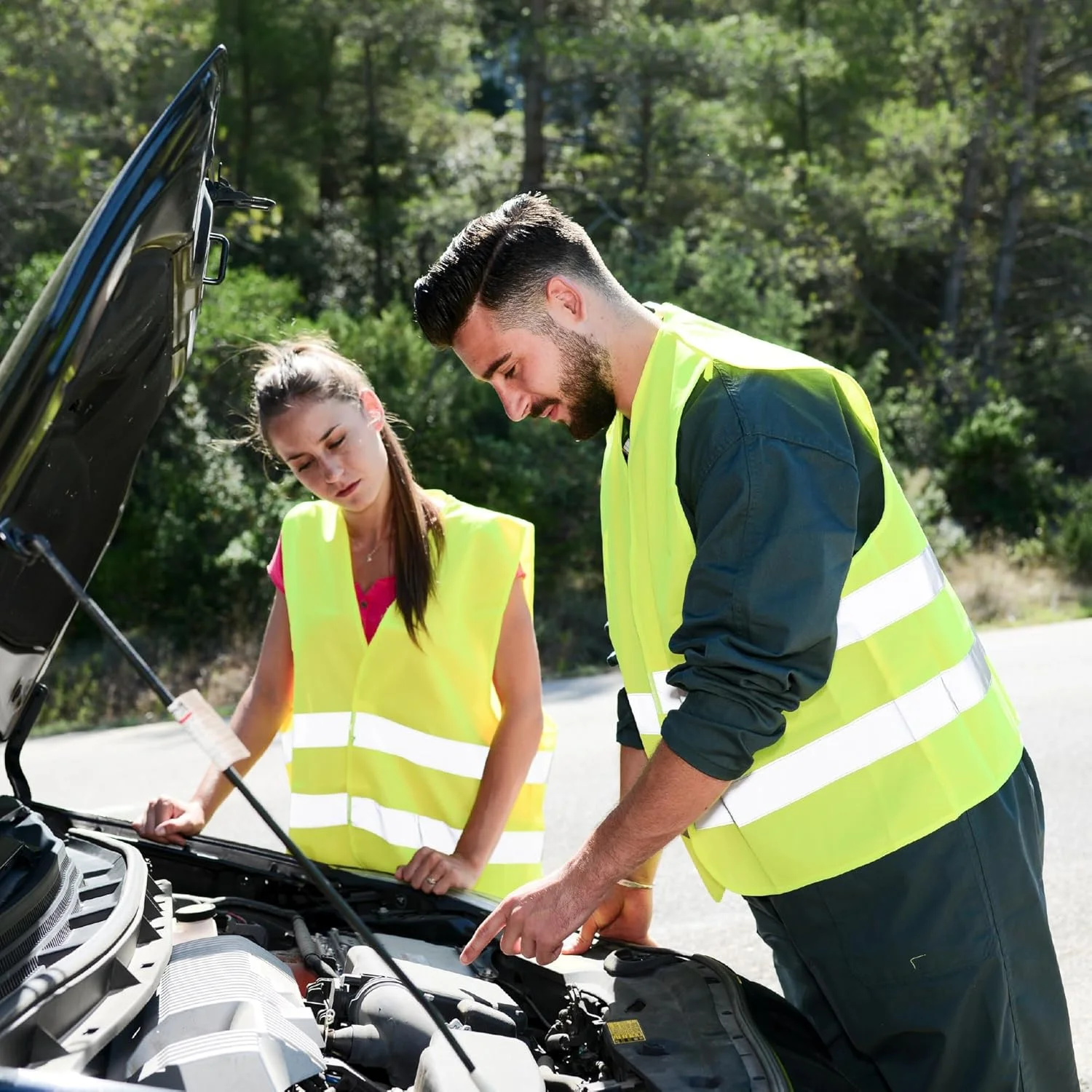 جلیقه ایمنی PeerBasics بسته عمده - بازتابنده دید بالا، مردانه زنانه، توری