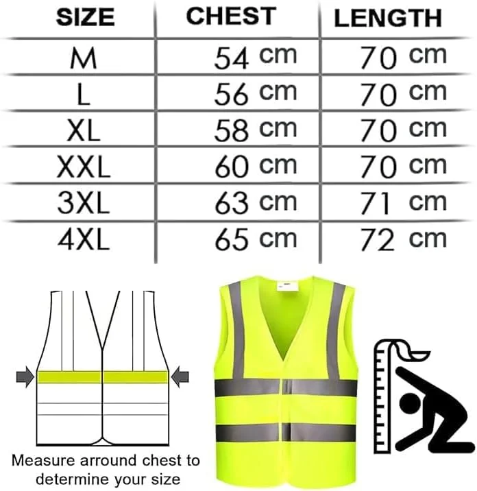 جلیقه ایمنی بازتابنده اکو کر - ژاکت ایمنی دید بالا، تنفسی، مناسب برای هشدار در روز و شب، لباس ایمنی ساخت و ساز ترافیکی