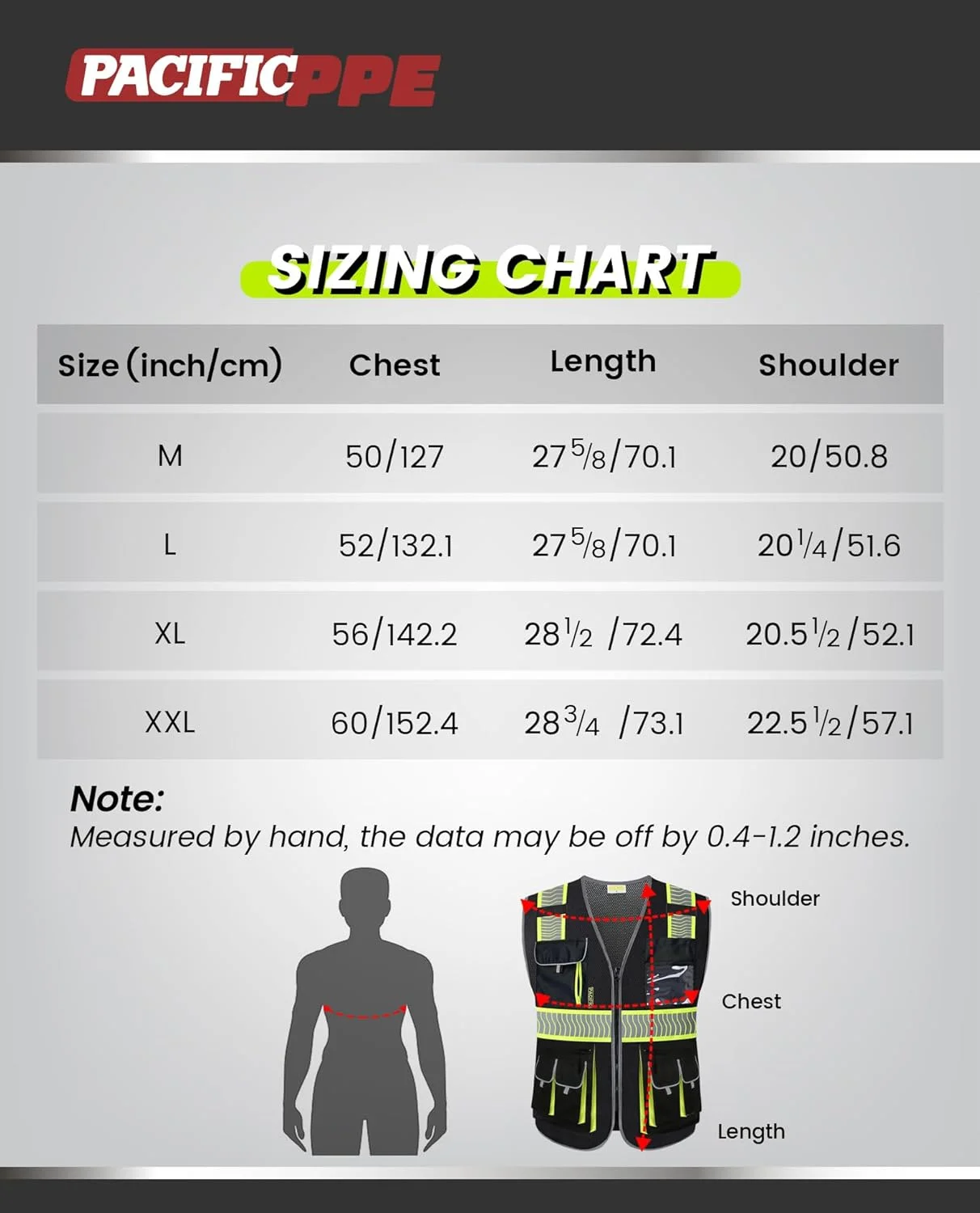 جلیقه ایمنی مردانه و زنانه PACIFIC PPE مدل Pcv205 (تک عددی)