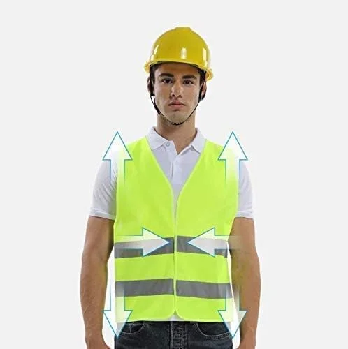 جلیقه ایمنی بازتابنده ECVV Unisex لباس ایمنی دید بالا هشدار روز و شب لباس ساخت و ساز ترافیک