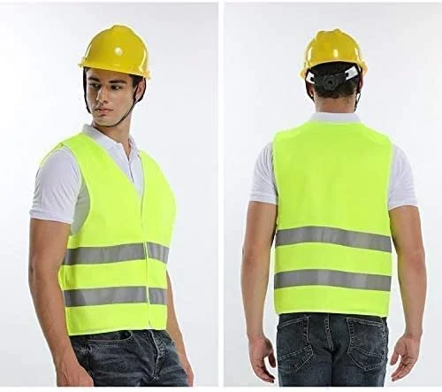 جلیقه ایمنی بازتابنده ECVV Unisex لباس ایمنی دید بالا هشدار روز و شب لباس ساخت و ساز ترافیک