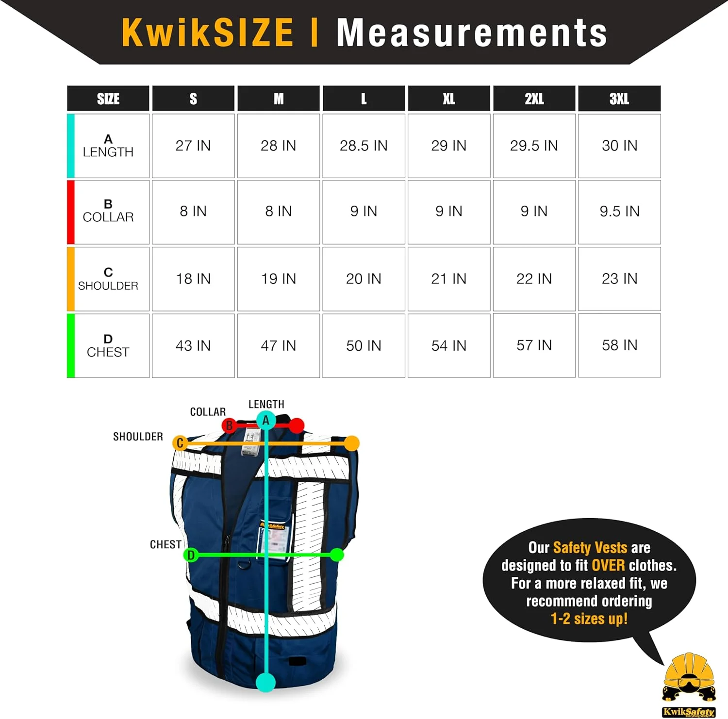 جلیقه ایمنی بزرگسال KwikSafety مدل Kwiksafety (بسته 1 عددی)
