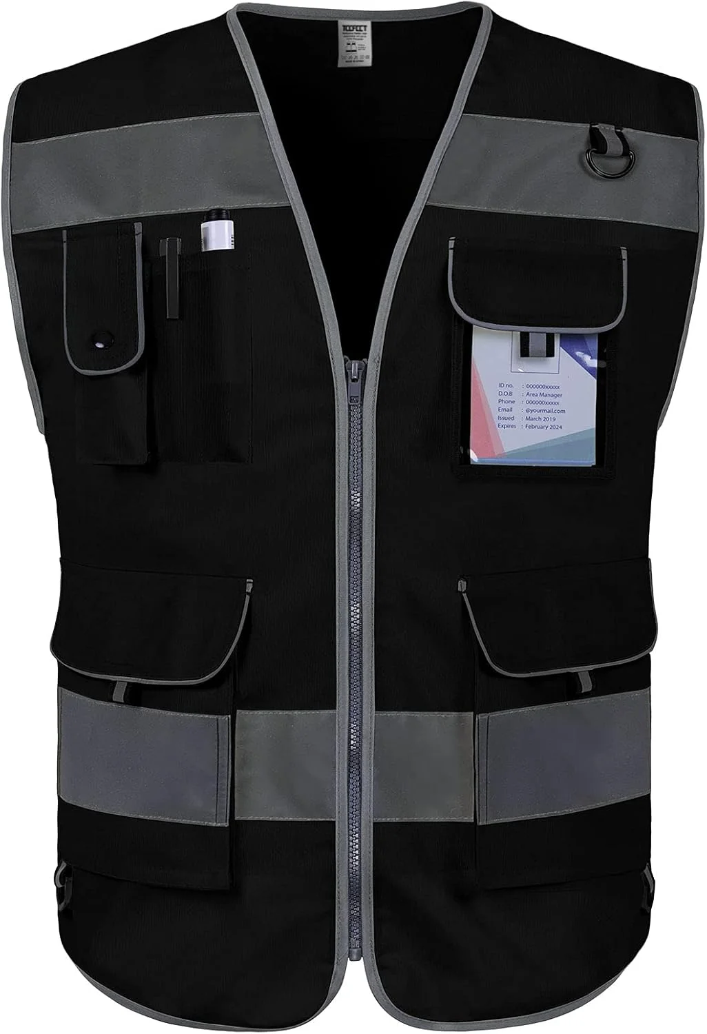 جلیقه ایمنی بازتابنده سری Bison مدل TCCFCCT مناسب برای بزرگسالان