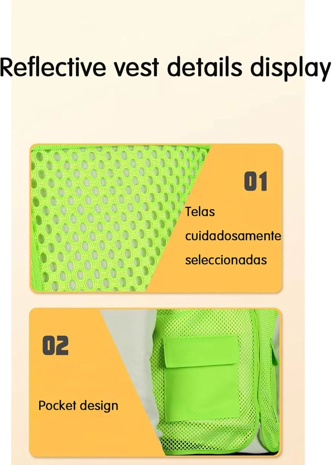 جلیقه های دید بالا برای زنان و مردان، جلیقه ایمنی تنفسی با قابلیت دید بالا، دارای جیب و زیپ، مناسب برای حمل و نقل و مهندسی ساخت و ساز جلیقه های دید بالا برای زنان و مردان، جلیقه ایمنی تنفسی با قابلیت دید بالا، دارای جیب و زیپ، مناسب برای حمل و نقل و مهندسی ساخت و ساز