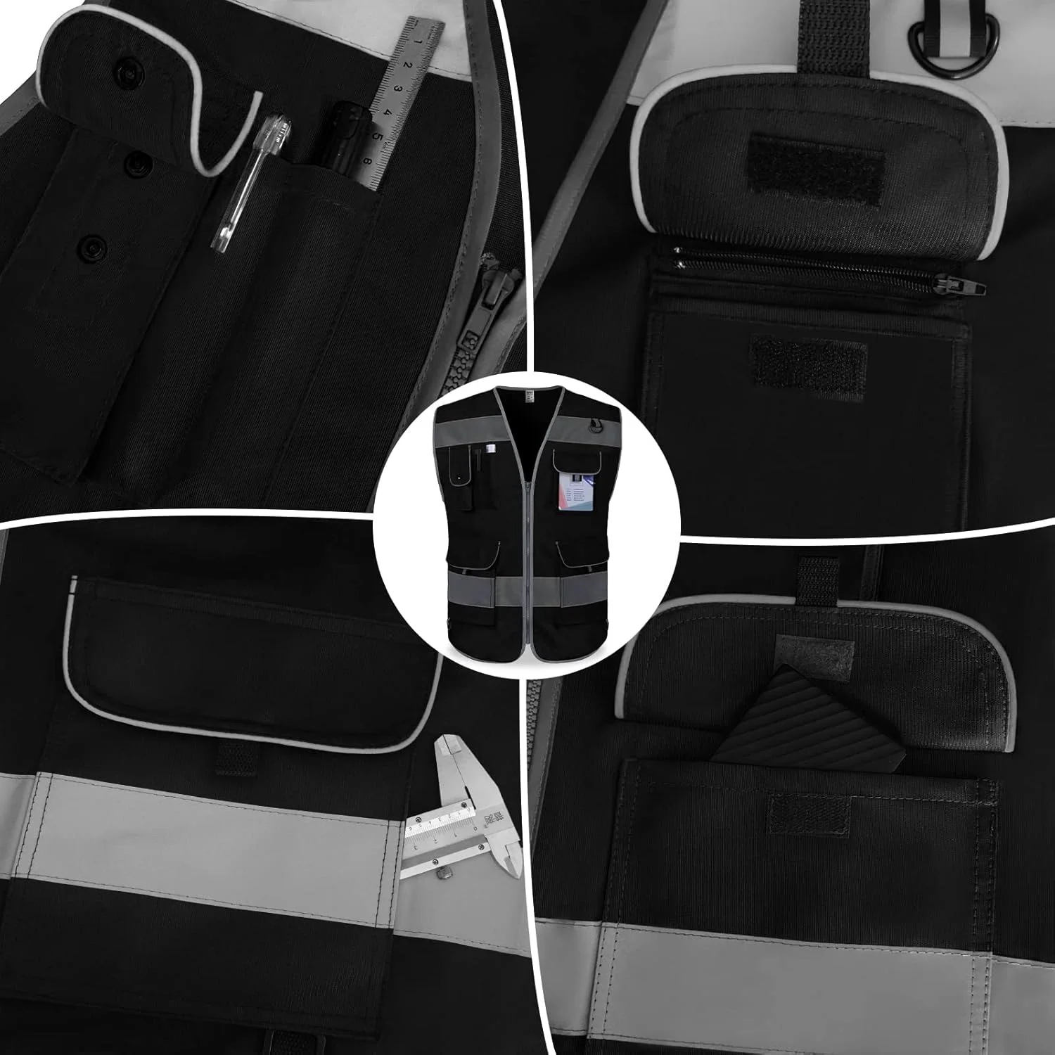 جلیقه ایمنی بازتابنده سری Bison مدل TCCFCCT مناسب برای بزرگسالان