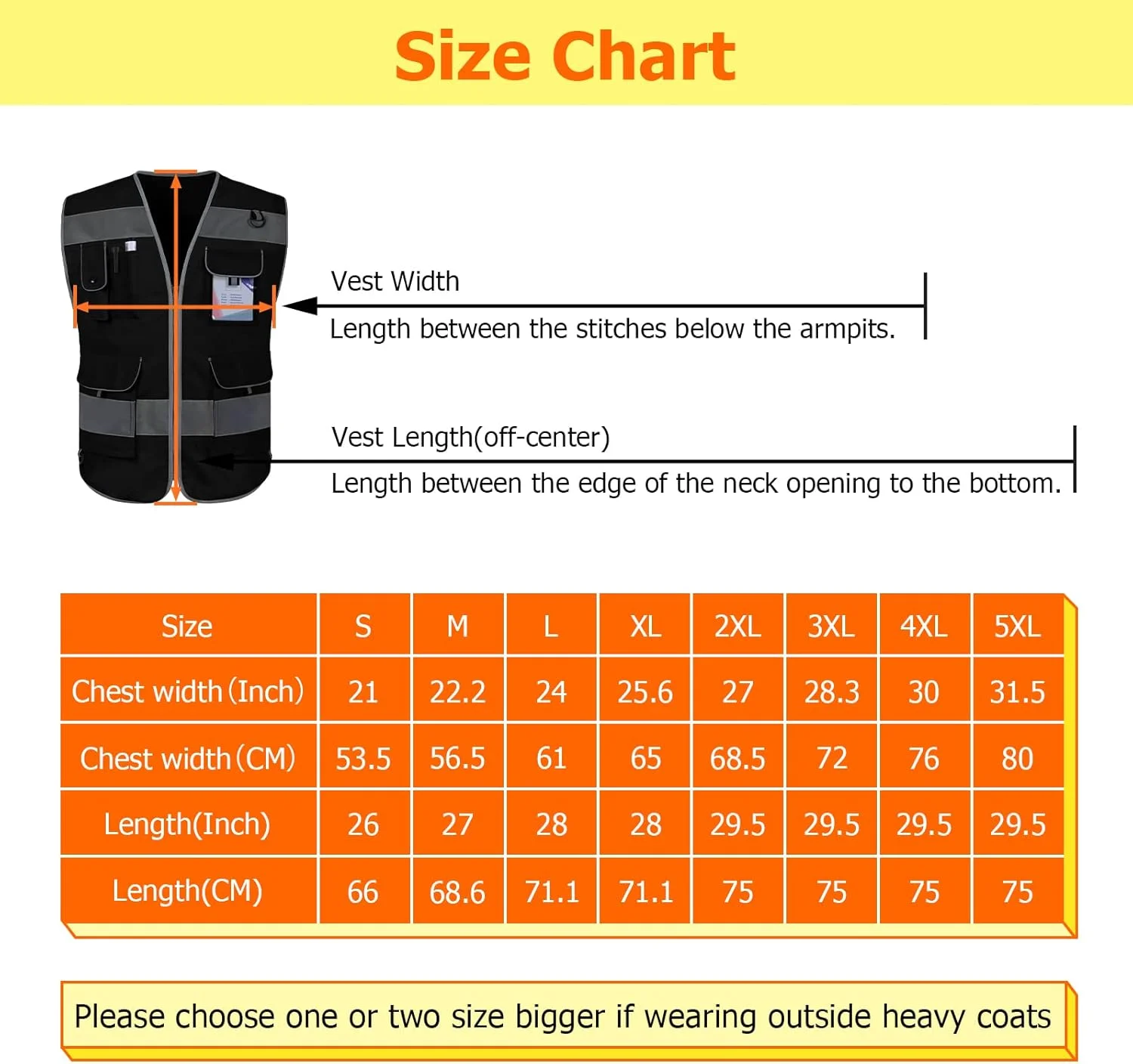 جلیقه ایمنی بازتابنده سری Bison مدل TCCFCCT مناسب برای بزرگسالان