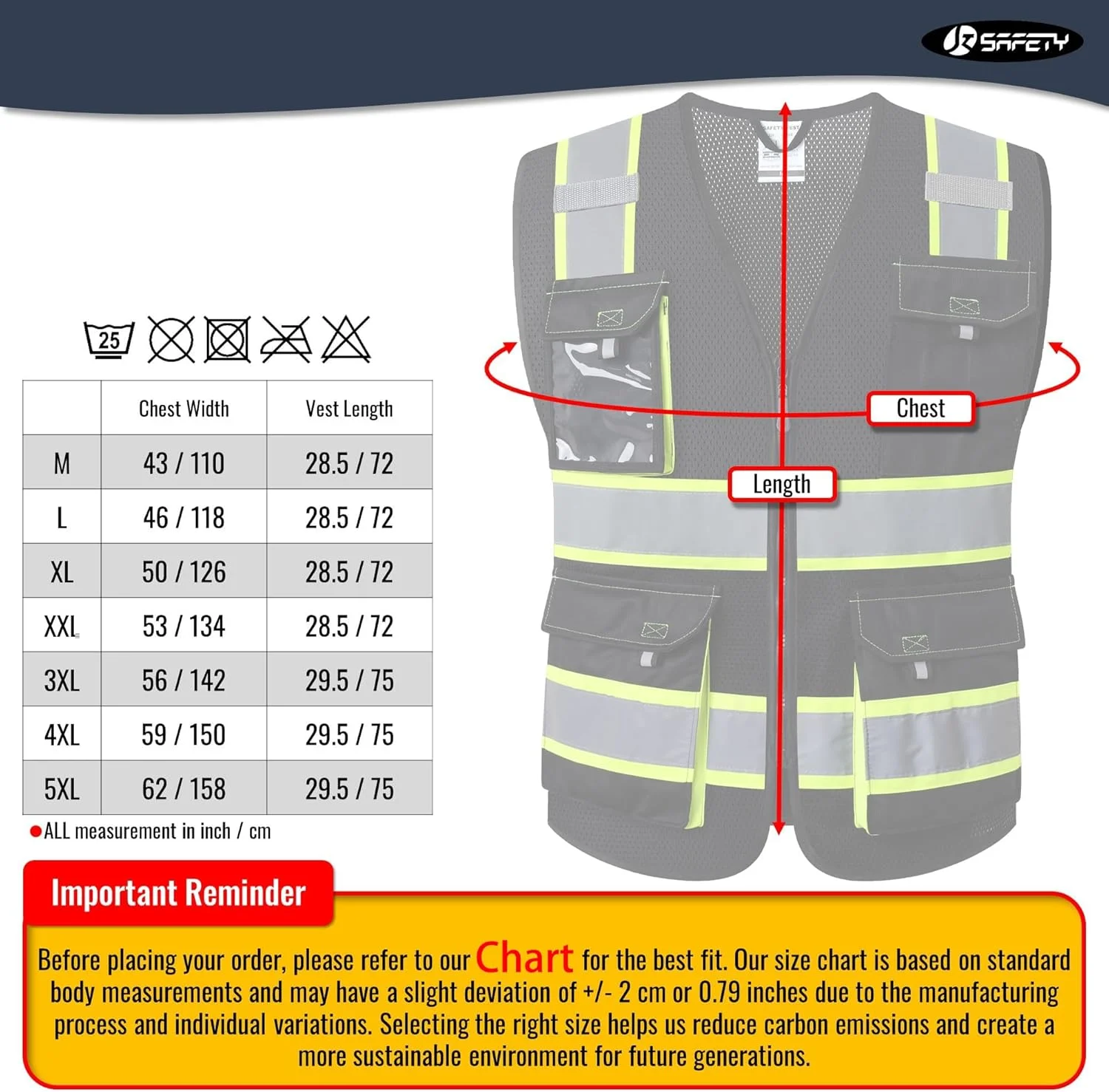 جلیقه ایمنی دید بالا چند جیبه بزرگسال JKSafety مدل Jk220-ac080510