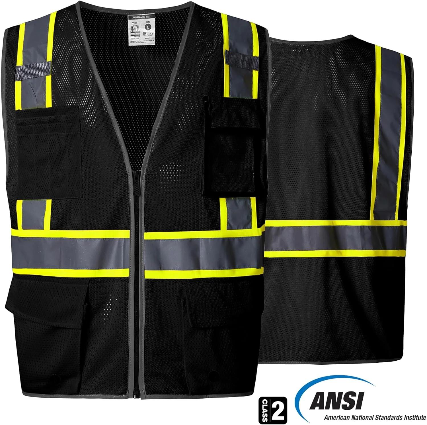 SKSAFETY جلیقه ایمنی بزرگسال مدل V105 لیمویی 05 - تصویر 3 SKSAFETY جلیقه ایمنی بزرگسال مدل V105 لیمویی 05 - تصویر 3