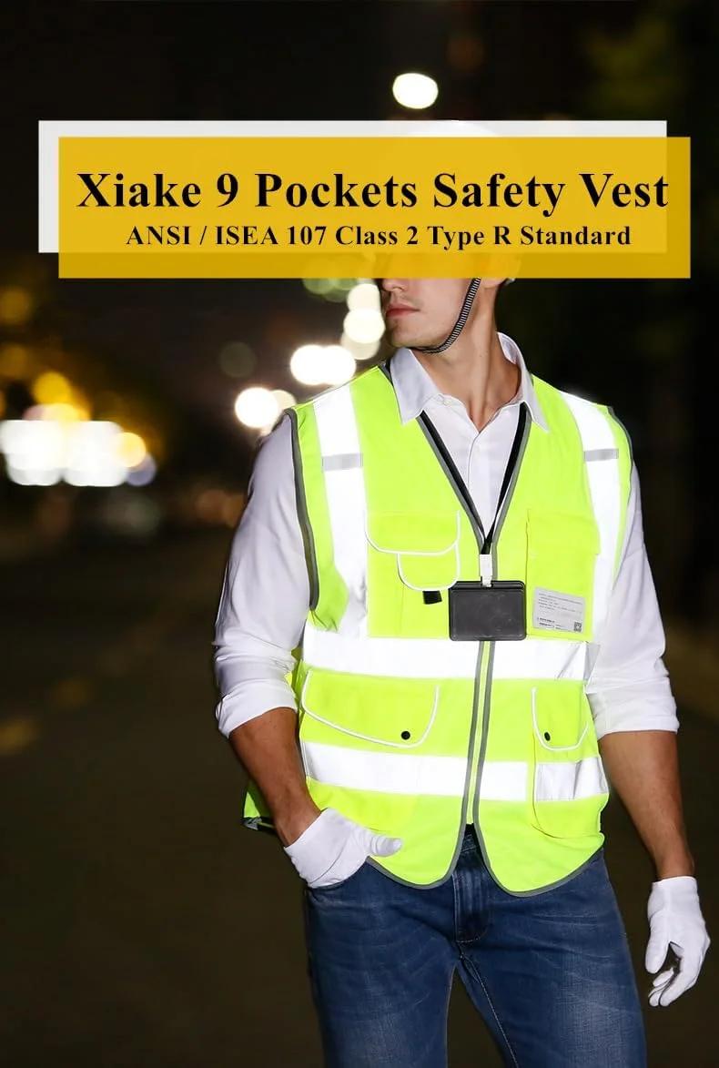 جلیقه ایمنی بزرگسالان XIAKE با 9 جیب - تصویر 3 جلیقه ایمنی بزرگسالان XIAKE با 9 جیب - تصویر 3