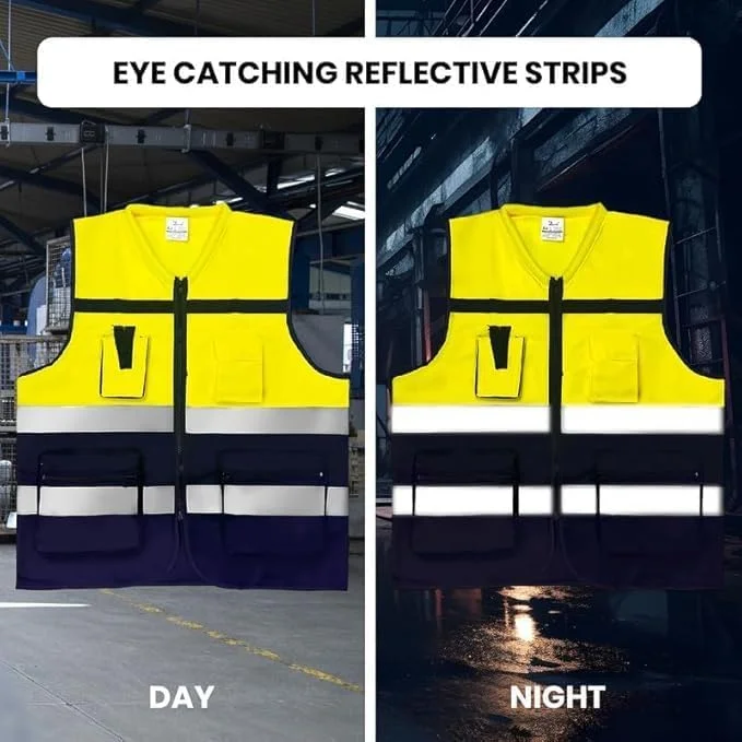 جلیقه ایمنی حرفه ای برای ساخت و ساز و انبار