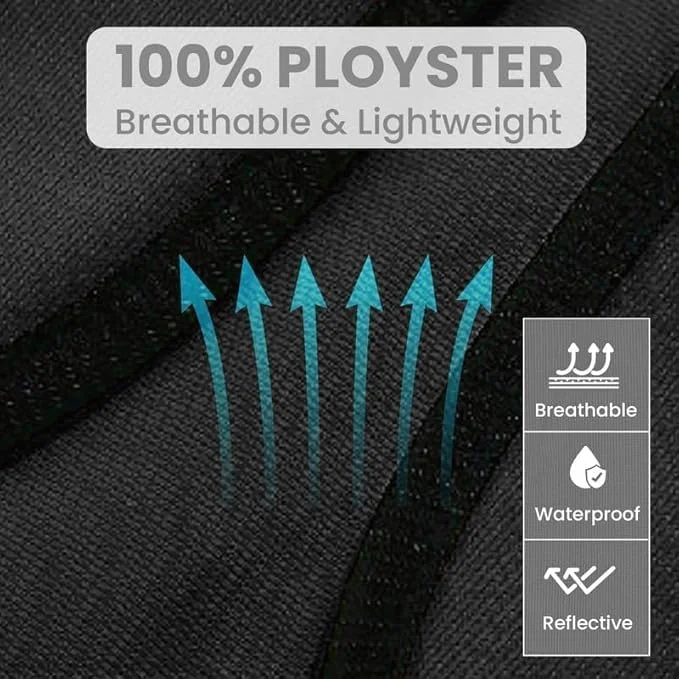 جلیقه ایمنی بزرگسالان Remart، دید بالا، پلی استر، سایز آزاد، نارنجی، یکدست، دارای زیپ، بازتاب 360 درجه، چند جیب، برای بزرگسالان شاغل، متخصصان ایمنی، کارگران فضای باز