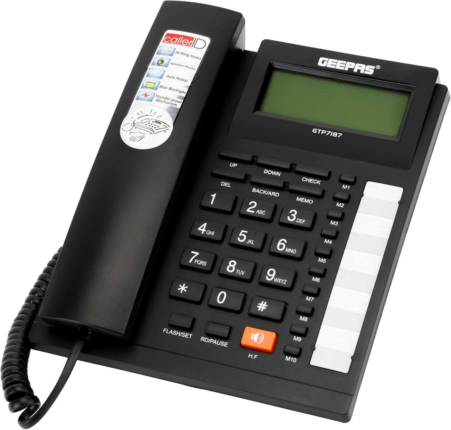 تلفن مدیریتی جیپاس مدل GTP7187 با قابلیت نمایش شماره تماس گیرنده (16 رقم) - ضبط 15 تماس خروجی و 50 تماس ورودی با قابلیت شماره گیری مجدد خودکار | تماس هندزفری تلفن مدیریتی جیپاس مدل GTP7187 با قابلیت نمایش شماره تماس گیرنده (16 رقم) - ضبط 15 تماس خروجی و 50 تماس ورودی با قابلیت شماره گیری مجدد خودکار | تماس هندزفری