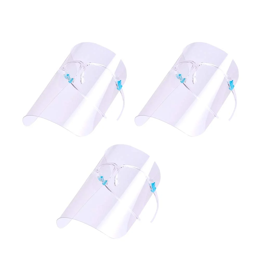 محافظ صورت ضد روغن تویاندونا، محافظ کامل صورت شفاف ضد پاشش بزاق و ضد مه، محافظ فیلم محافظ صورت کامل، 3 عدد