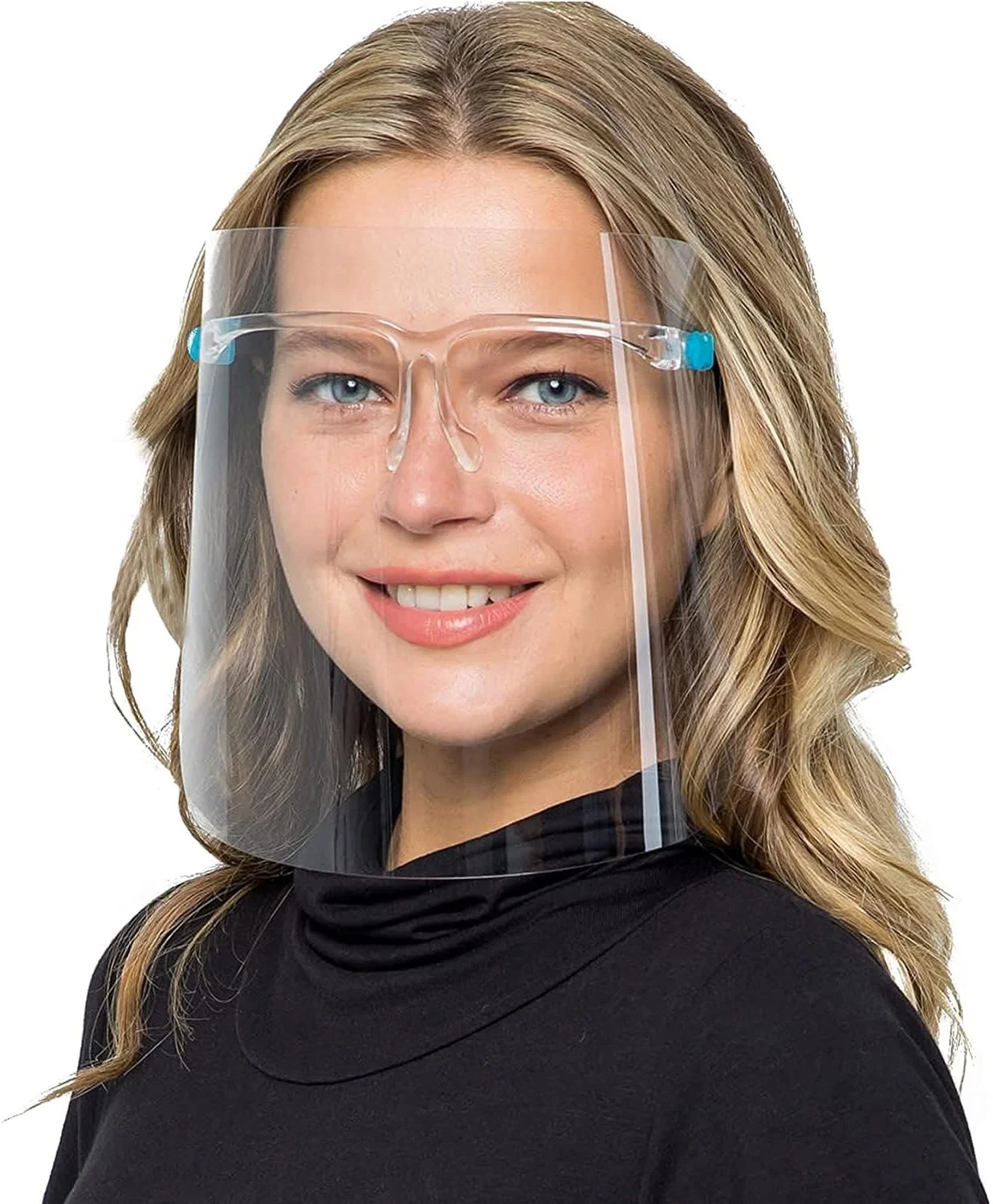 محافظ صورت شفاف با قاب ثابت - محافظ صورت ایمنی ضد مه سبک وزن برای زنان و مردان