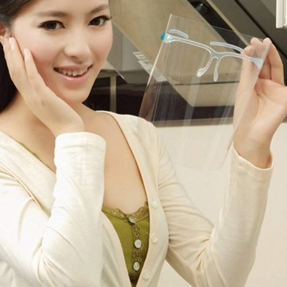 محافظ صورت ضد روغن تویاندونا، محافظ کامل صورت شفاف ضد پاشش بزاق و ضد مه، محافظ فیلم محافظ صورت کامل، 3 عدد