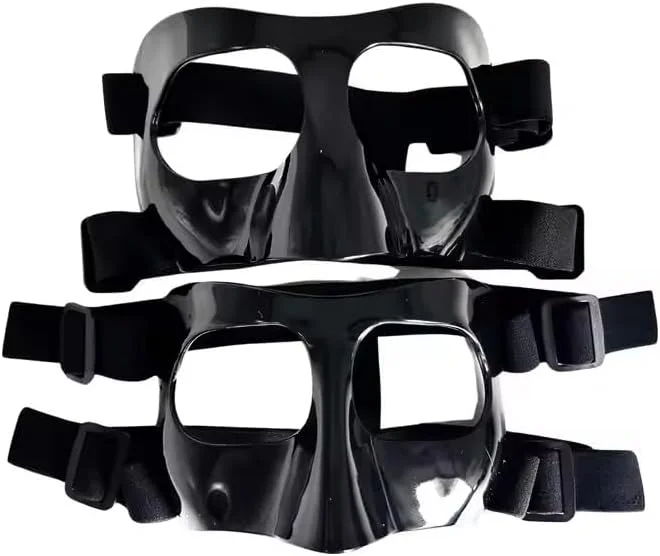 ماسک محافظ صورت برای ورزش های فوتبال و بسکتبال، قابل تنظیم برای بزرگسالان و نوجوانان، مناسب برای مردان و زنان، محافظ بینی برای شکستگی بینی، ماسک محافظ صورت ماسک محافظ صورت برای ورزش های فوتبال و بسکتبال، قابل تنظیم برای بزرگسالان و نوجوانان، مناسب برای مردان و زنان، محافظ بینی برای شکستگی بینی، ماسک محافظ صورت