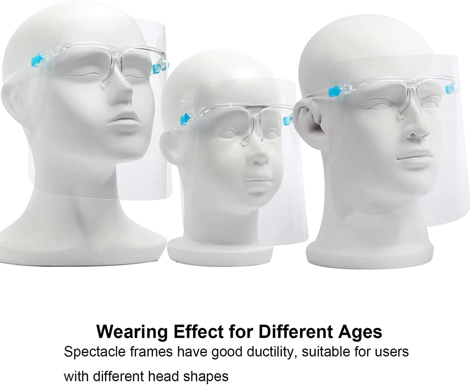 محافظ صورت شفاف با قاب ثابت - محافظ صورت ایمنی ضد مه سبک وزن برای زنان و مردان محافظ صورت شفاف با قاب ثابت - محافظ صورت ایمنی ضد مه سبک وزن برای زنان و مردان