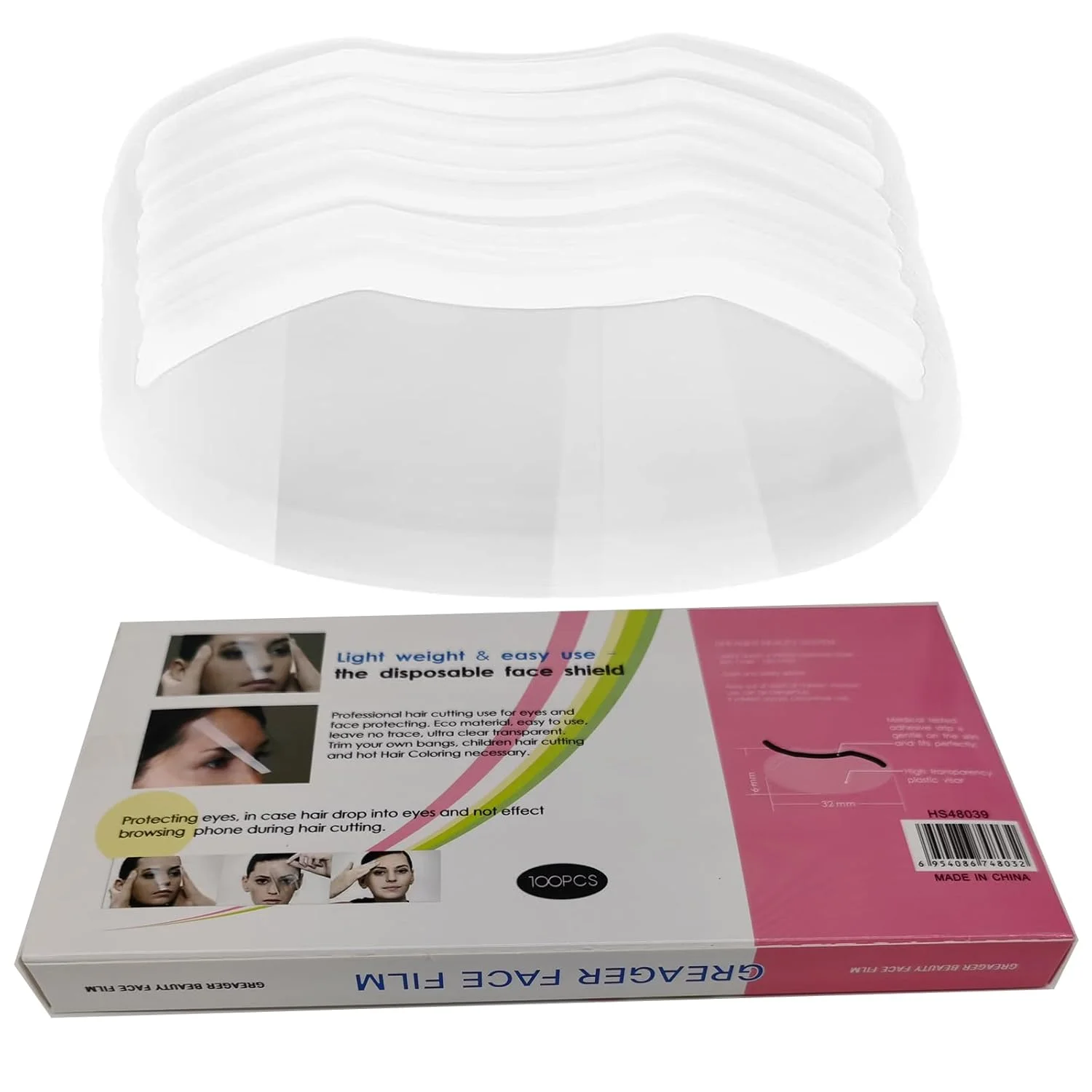 محافظ صورت یکبار مصرف شفاف LWBTOSEE، برای لوازم آرایشگاهی دوش، کوتاهی مو، اسپری مو و اکستنشن مژه، مراقبت های بعد از جراحی پلک و چشم (100 عدد) محافظ صورت یکبار مصرف شفاف LWBTOSEE، برای لوازم آرایشگاهی دوش، کوتاهی مو، اسپری مو و اکستنشن مژه، مراقبت های بعد از جراحی پلک و چشم (100 عدد)