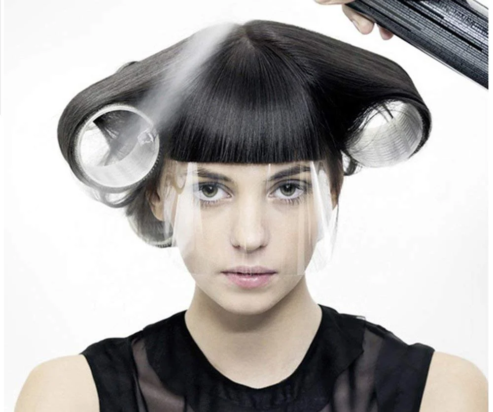 محافظ صورت یکبار مصرف شفاف LWBTOSEE، برای لوازم آرایشگاهی دوش، کوتاهی مو، اسپری مو و اکستنشن مژه، مراقبت های بعد از جراحی پلک و چشم (100 عدد)