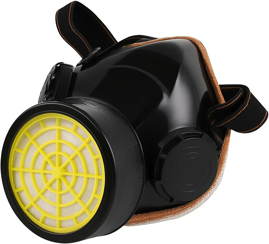 ماسک تنفسی شیمیایی تک فیلتره فیتو، محافظت یک طرفه | ماسک گاز صنعتی برای گرد و غبار و بخارات | قابل تنظیم، سبک و بادوام برای تنفس ایمن ماسک تنفسی شیمیایی تک فیلتره فیتو، محافظت یک طرفه | ماسک گاز صنعتی برای گرد و غبار و بخارات | قابل تنظیم، سبک و بادوام برای تنفس ایمن